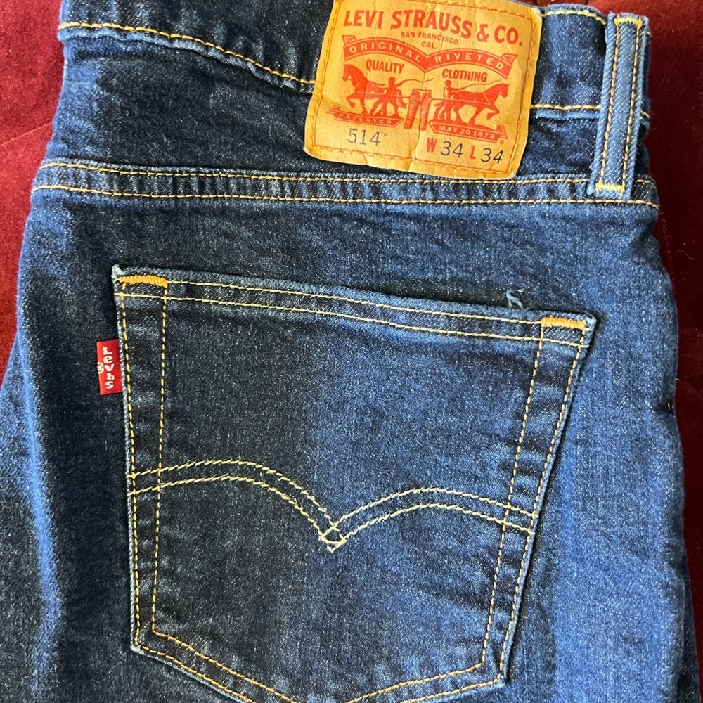 Levi’s 514 mens jeans size 34